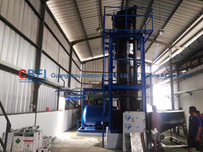 Edible Level 5 Ton Ice Tube Machine With Germany Bitzer Compressor