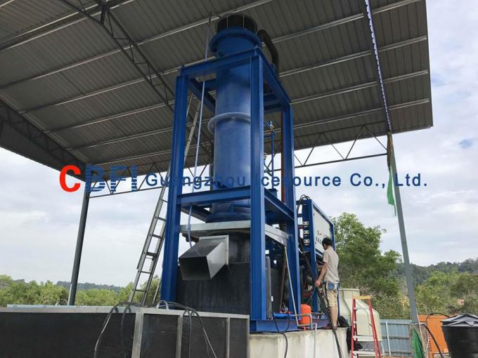 Edible Level 5 Ton Ice Tube Machine With Germany Bitzer Compressor