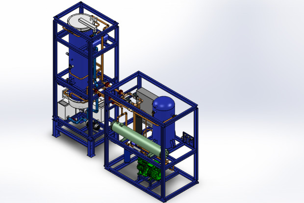 Easy Operate 10 Ton Ice Tube Machine With Stainless Steel 304 Evaporator