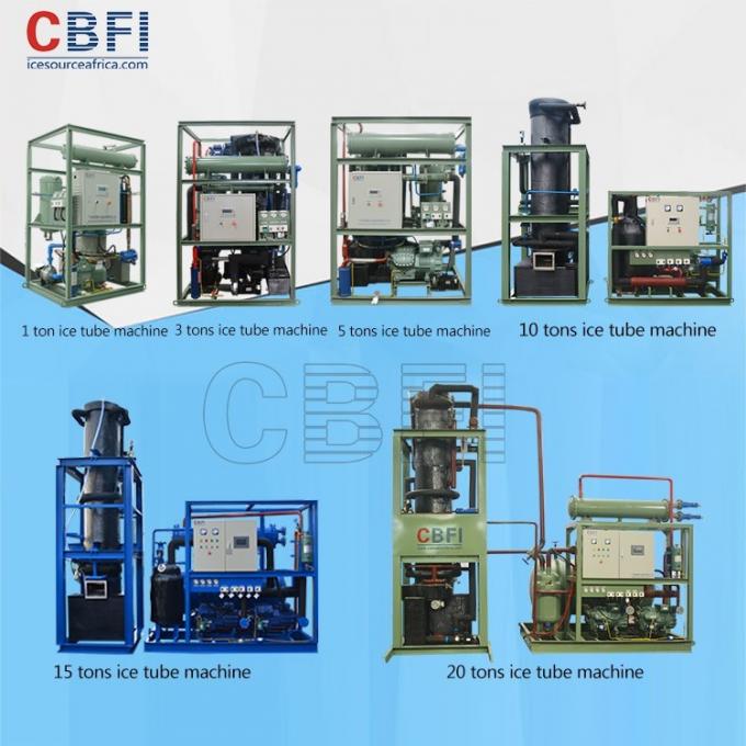 Easy Operate 10 Ton Ice Tube Machine With Stainless Steel 304 Evaporator
