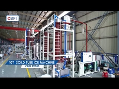 دستگاه یخ لوله جامد 10 تن قطر 45 میلی متر یخ شفاف