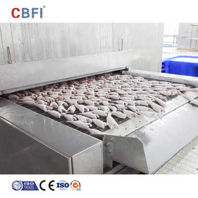 مکعب هویج Iqf Blast Flash Machine Quick Freezing Iqf Tunnel Freezer