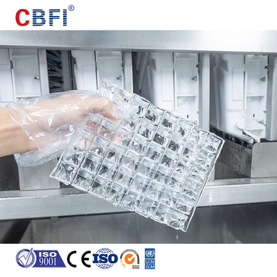 دستگاه یخ مکعب فولاد ضد زنگ با کمپرسور Bizter / Frascold - خنک سازی بدون تلاش