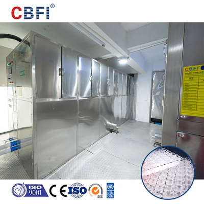 دستگاه یخ مکعب فولاد ضد زنگ با کمپرسور Bizter / Frascold