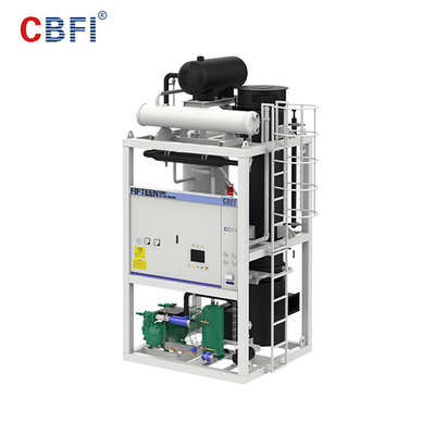 دستگاه یخ لوله خوراکی لوله خوراکی 10 تنی R404a کنترل PLC