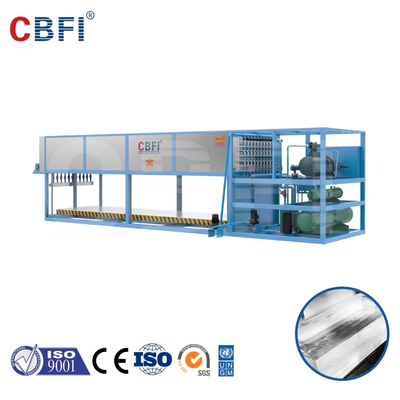 ماشین یخ بلوک خنک کننده مستقیم فولاد ضد زنگ 3-200 تن / روز ظرفیت کنترل شده با CE / ISO